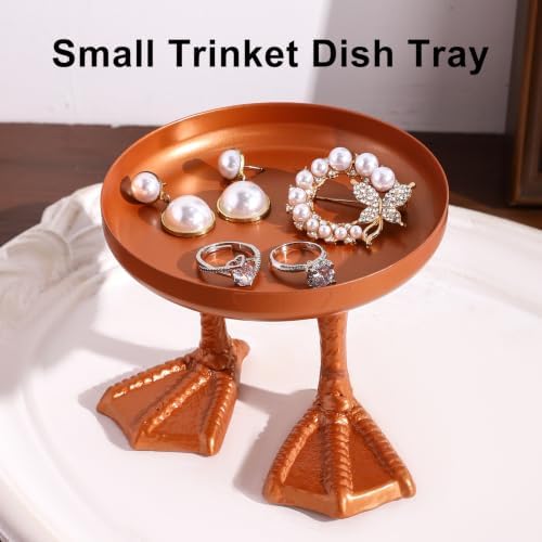 Duck Cute Jewelry Dish Tray. Ring Holder Dish Tray. Small Trinket Dish Tray.Jewelry Bowl.Rose gold. - Image 4