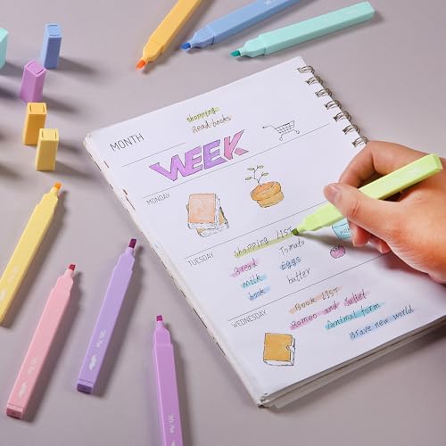 Mr. Pen- Aesthetic Highlighters No Bleed, 8 Pack, Assorted Colors | Chisel Tip, Cute Highlighters Assorted Colors for Journaling, Highlighting, Underlining, Fast Dry, Back to School Supplies - Image 5