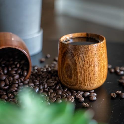 Wooden Coffee Mug for Hot and Cold Drinks, Classy Design (4) - Image 6