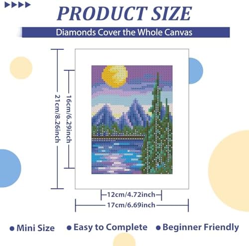12 Pcs Small Diamond Art Kits Landscape Diamond Art Kits for Adults - Image 3