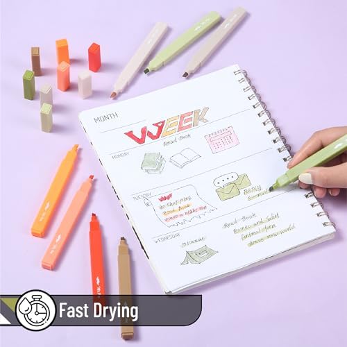 Mr. Pen- Aesthetic Highlighters No Bleed, 8 Pack, Assorted Colors | Chisel Tip, Cute Highlighters Assorted Colors for Journaling, Highlighting, Underlining, Fast Dry, Back to School Supplies - Image 3