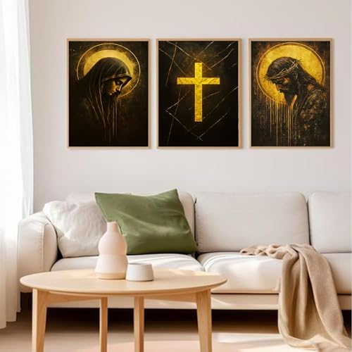 3 pack Jesus and the Virgin Mary Diamond Art Kits，Diamond Painting Kit - Image 3