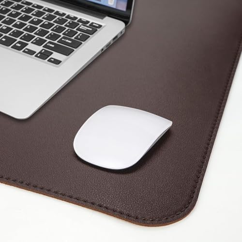 AFIING Cork Desk Mat 55" x 17", Dual-Sided Natural Cork & PU Leather Desk Pad, Non-Slip Waterproof Large Mouse Pad for Office, Home & Gaming (Coffee) - Image 4