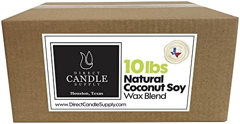 Direct Candle Supply 10lb Coconut Soy Candle Wax for Candle Making by DirectCandleSupply