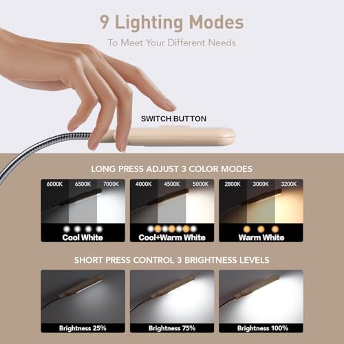 VAVOFO Rechargeable Reading Light, Clip on Book Light for Reading in Bed - Image 3