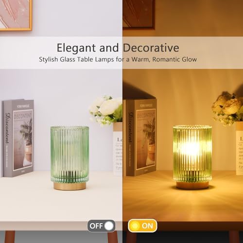 Cordless Table Lamp with Timer, Bedside Lamps with LED Warm Light - Image 3