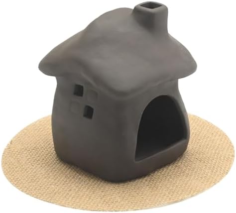 EATAKWARD House-Shaped Palo Santo Burner, Unique Ceramic Incense Holder with Base, Ideal for Burning Sage, Incense Sticks, Enhancing Meditation Spaces Home Decor - Image 7