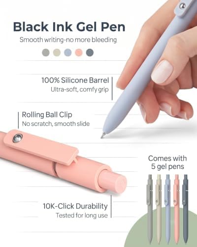 Nicpro 57 PCS Book Annotation Kit with Pen Case, Bible Study Supplies, Pink - Image 3