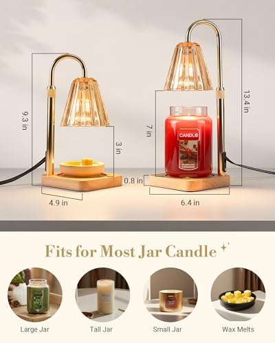 Marycele Candle Warmer Lamp with Timer for Yankee Candles, Christmas Decor - Image 5