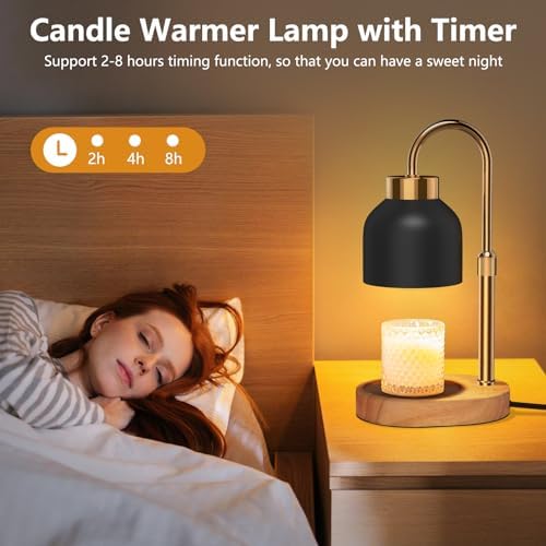 Candle Warmer Lamp with Timer Dimmer, Height & Brightness Adjustable - Image 2