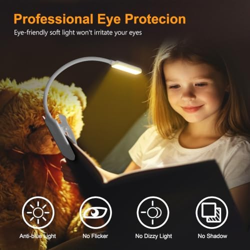 Gritin 9 LED Rechargeable Book Light for Reading in Bed - Image 2