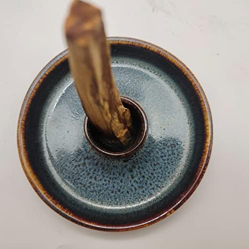 Sage Holder, Sage Burner, Smudge Bowl, Palo Santo Holder, Incense Holder, Incense Holder Bundle, Sage Holder for White Sage Bundle and Palo Santo (Sage Not Included) (Blue Reactive) - Image 4