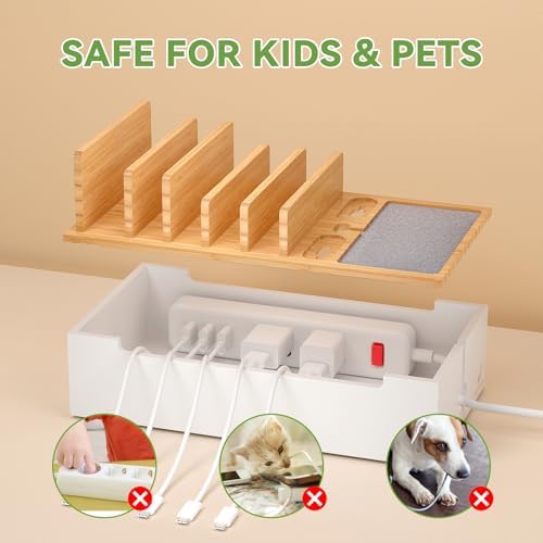 Pezin Hulin Multi Devices Charging Station - Natural +White - Image 6