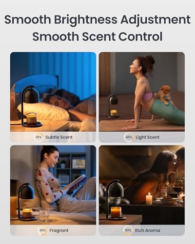 SwitchBot Smart Candle Warmer Lamp with Timer & Voice Control — Dimmable Flameless Candle Wax Melter, Matter-Enabled for Apple Home & Alexa, Birthday & Mother's Day, Gift for Women, Home Decor - Image 5