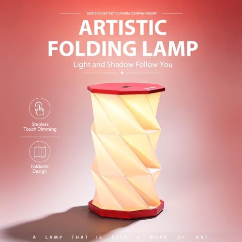 Portable Foldable Table Lamp, Japanese Gift, Paper Lantern Lights - Image 2