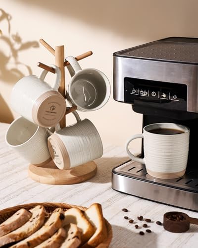 famiware Coffee Mugs Set of 8, 13 oz Mug Set, Ceramic Cup Set with Handle - Image 5
