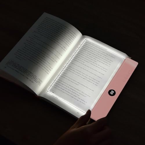 Book Light for Reading in Bed at Night Flat Reading Lights, Pink by Unknown
