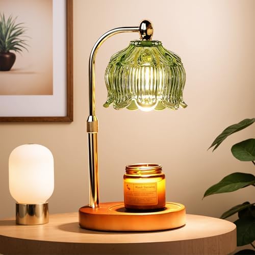 GEEZO Fragrance Candle Warmer Lamp，Electric Candle Warmer with Timer & Dimmer，Mom Christmas Birthday Gifts for Women, House Warming Gifts New Home Bedroom Decor by GEEZO