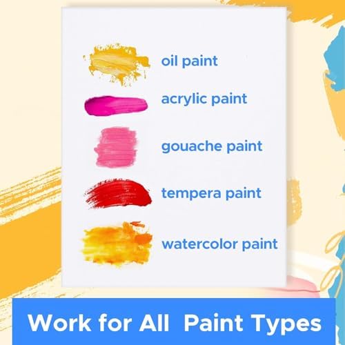 Mini Canvas for Painting 4x4 inch, 72 Pack Small Paint Canvases Bulk - Image 6