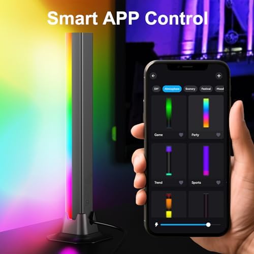 RGB Light Bar Smart Music Sync RGB IC LED Lights Bars, APP&Remote Control - Image 2