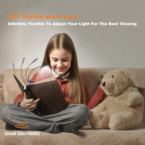 VAVOFO Rechargeable Reading Light, Clip on Book Light for Reading in Bed - Image 6