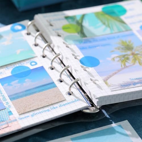 ATIRAMANIYA 346pcs Journal Supplies Kit Vintage Scrapbook Stickers Art Journaling Bullet Junk Journal Planners DIY Decoration Paper Stickers Craft Kits Notebook Collage Album (Blue Sky Book) - Image 4