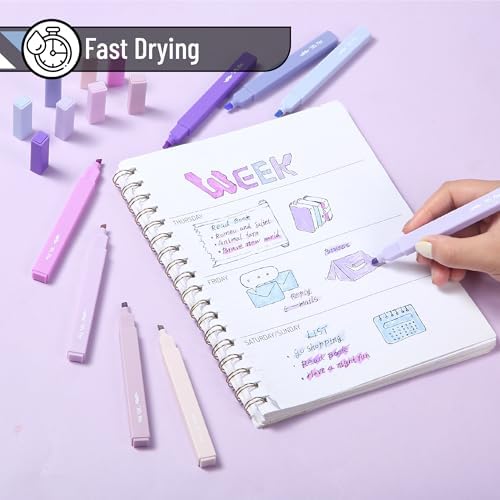 Mr. Pen- Aesthetic Highlighters No Bleed, 10 Pack, Assorted Colors | Chisel Tip, Cute Highlighters Assorted Colors for Journaling, Highlighting, Underlining, Fast Dry, Back to School Supplies - Image 3