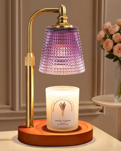 Hong-in Candle Warmer Lamp with Timer, Birthday Gifts for Women, Purple by Hong-in