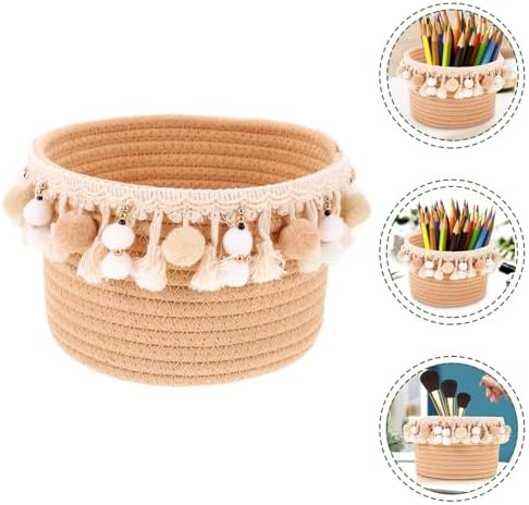Woven Storage Basket Large Cotton Rope Strong Lightweight Organizer - Image 6