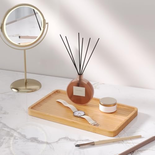 VERTORGAN Bamboo Serving Tray,9.8x5.9 Inch Trays,Home Decor(Natural) - Image 3