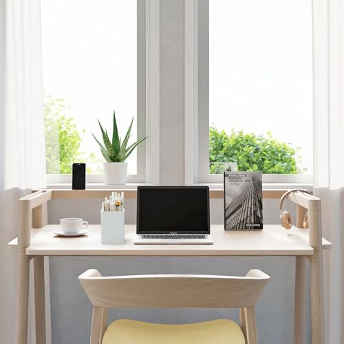Pen Holder for Desk,Nordic Elegance Square Silicone Pencil Holder Soft Minimalist Desk Pen Cup Stand Waterproof Multifunctional Office Supplies for Home,Kids and School(Grey) - Image 4