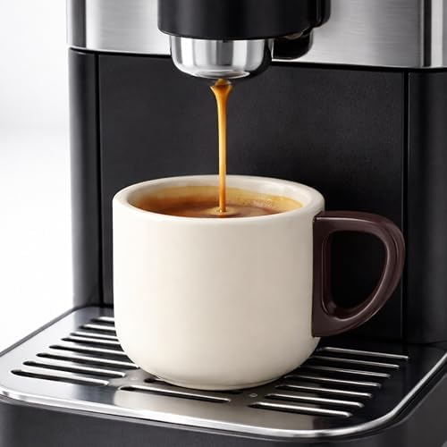 Artizan Handcrafted Ceramic Espresso Cup with Wooden Handle – 150 ml Small Espresso Cup, Elegant Porcelain Cream Coffee Cup – Pack of 2 - Image 3
