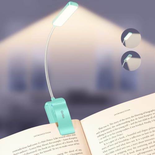 Gritin 2026 Gen 2 Book Light for Reading- 30 Eye Caring Full Spectrum LED by Gritin