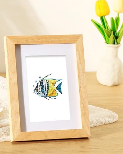 PeakLuv Small Diamond Art Kits Fishes Mini Diamond Painting Kits for Adults - Image 2