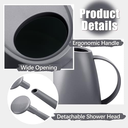 1.8L Watering Can, Small Watering Can for Indoor Plants with Long Spout - Image 6