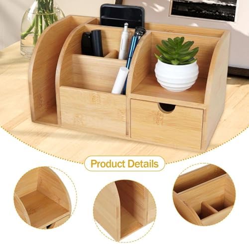 Wooden Office Desk Organizer, Simple Design - Image 3