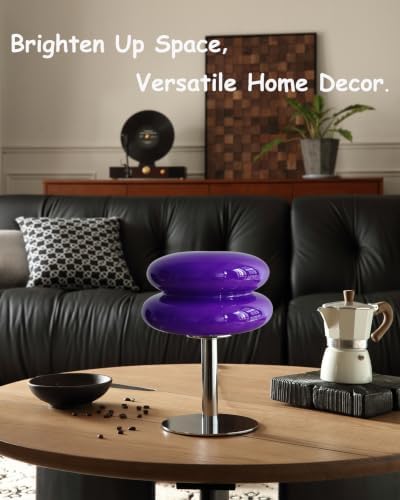 Glivpny Mushroom Lamp Table Lamp, Mid Century Modern Table Lamps (Purple) - Image 5
