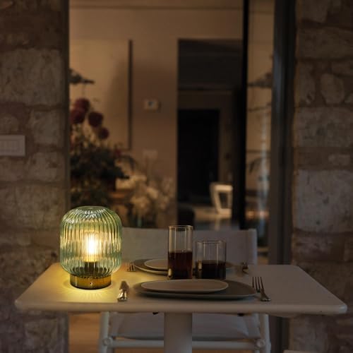 MJ PREMIER Rechargeable Table Lamp,Cordless Lamp with Memory Function,Green - Image 6