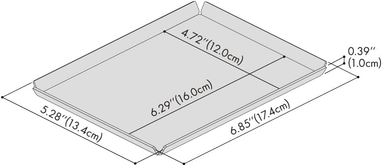 PROGETTO2.70 Aluminum Desk Tray Catchall Organizer, A6, Azure - Image 2