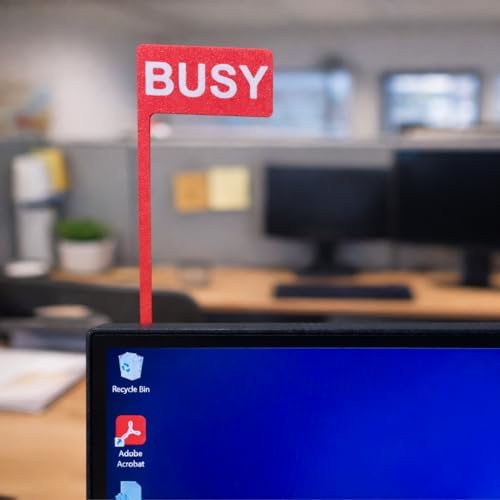 Desk Status Flag - Busy/on Call/Meeting/Back off - Focus Indicator for Home Office - Work from Home Desk Sign - Productivity Desk Accessory - PLA Material - Image 6
