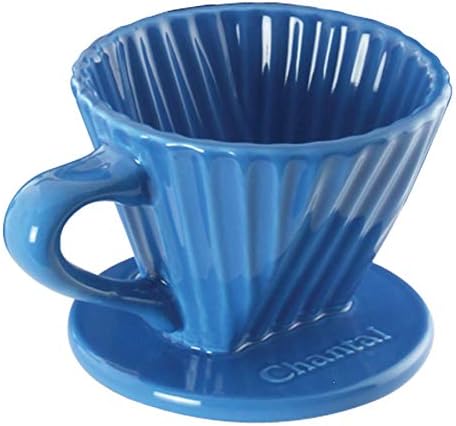 Chantal "Lotus ceramic pour over coffee dripper, 8 ounces (Blue Cove) by Chantal