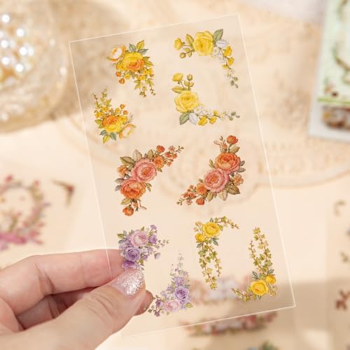 2 Pack PET & Washi Sticker Books for Junk Journaling, Collage Supplies - Image 2
