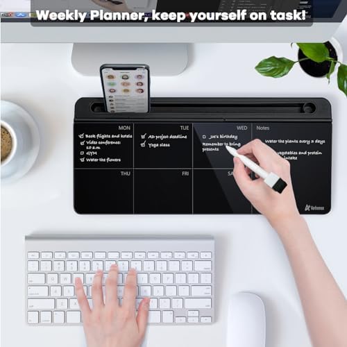 Varhomax Glass Weekly Planner Desk White Board - Image 2