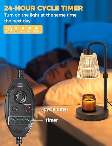 GODONLIF Candle Warmer Lamp with Timer, Birthday Gifts for Women Home Decor - Image 5