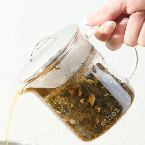 Ethoz by Planetary Design Borosilicate Glass Tea Brewer, Loose-Leaf Infuser - Image 3