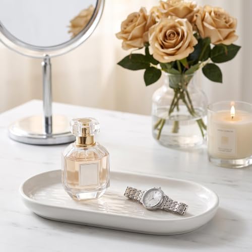 7.08 inch Ceramic Jewelry Tray Trinket Dish Plate Bowl Table Decor - Image 6