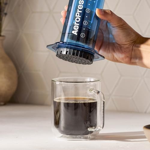 AeroPress Clear Blue Coffee Press, French Press, Pour-Over & Espresso Style - Image 5