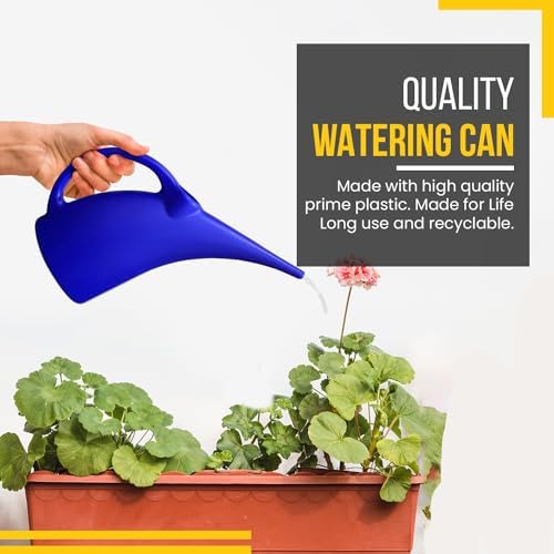 KP KOOL PRODUCTS Watering Can 1/2 Gallon - Small Watering Can for Indoor Plants - Outdoor Watering Can - Blue Plant Waterer - Plastic Watering Can for Garden - 1 Pack - Image 3