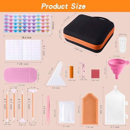 LYMUSUMI 30 Slots Diamond Art Storage Containers Painting Accessories Tools - Image 2