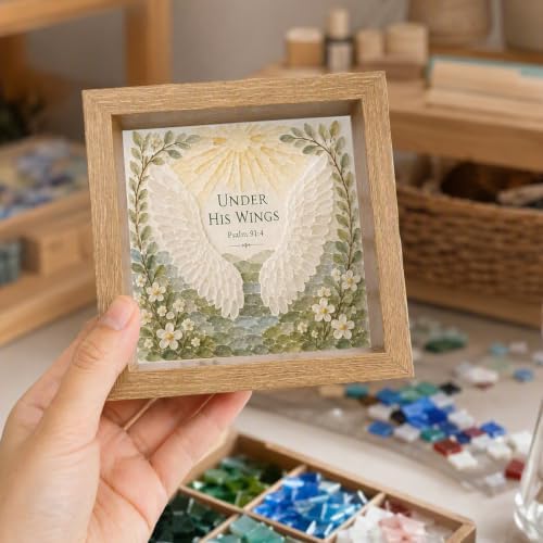 Mosaic Craft Kit for Adults Acrylic Gem Nature Theme Art Decor - Image 2